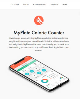 Livestrong myplate deals